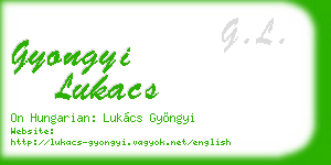 gyongyi lukacs business card
