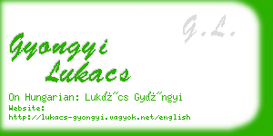 gyongyi lukacs business card